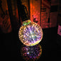 3D LED Bulb Star E27 Vintage Edison Night Light Colorful Bombillas Retro Glass Lampara Ampoule Christmas Home Decor Firework RGB