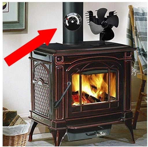 Fireplace thermometer