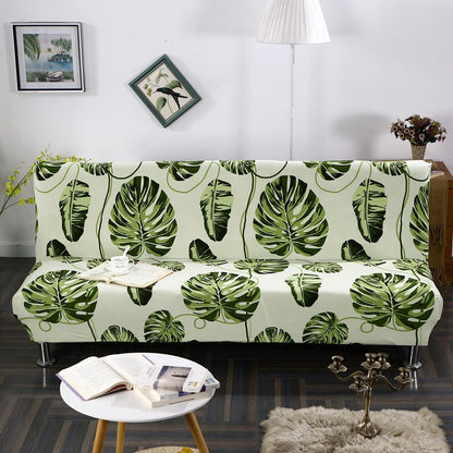 Fully surrounded one-piece sofa cover