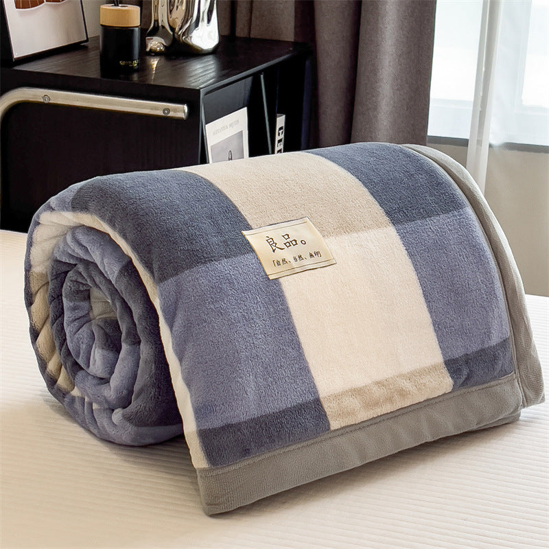 Thick Warm Single Coral Fleece Blanket Office Nap