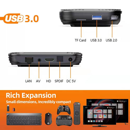 HK1 X4S Android 11 Set-top BOX TV BOX S905X4 5GWiFi Bluetooth 8k
