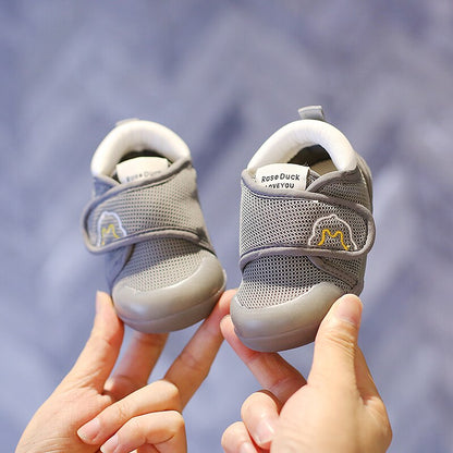 Breathable Mesh Baby Walking Shoes with Soft Soles