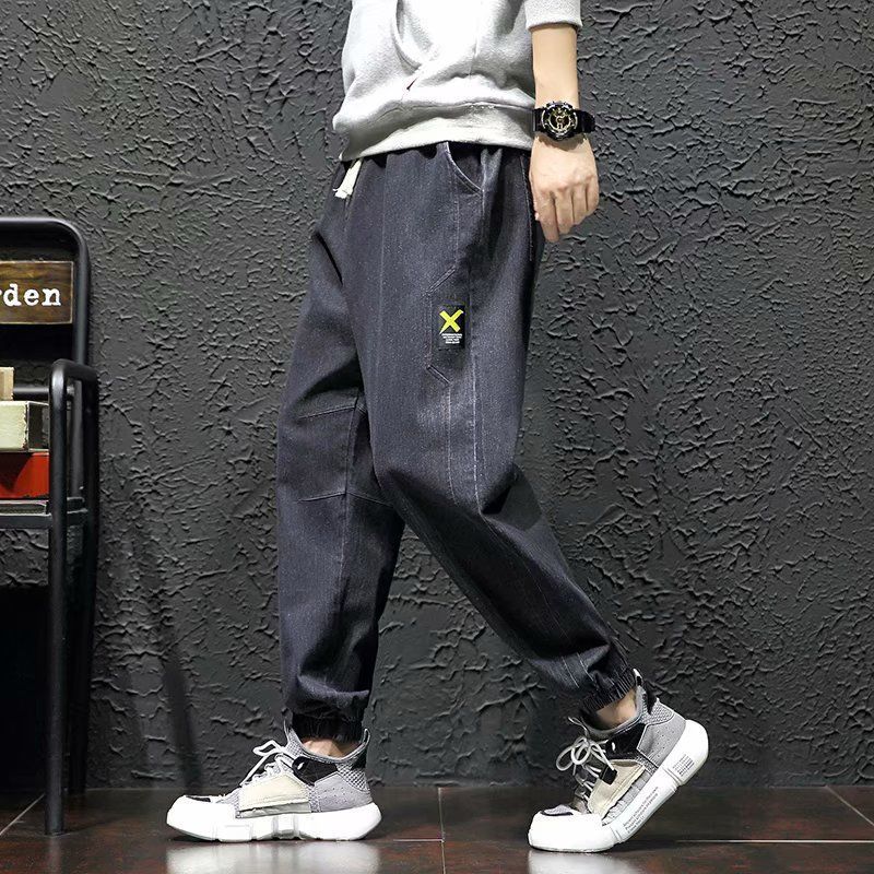 Jeans men's trendy brand loose