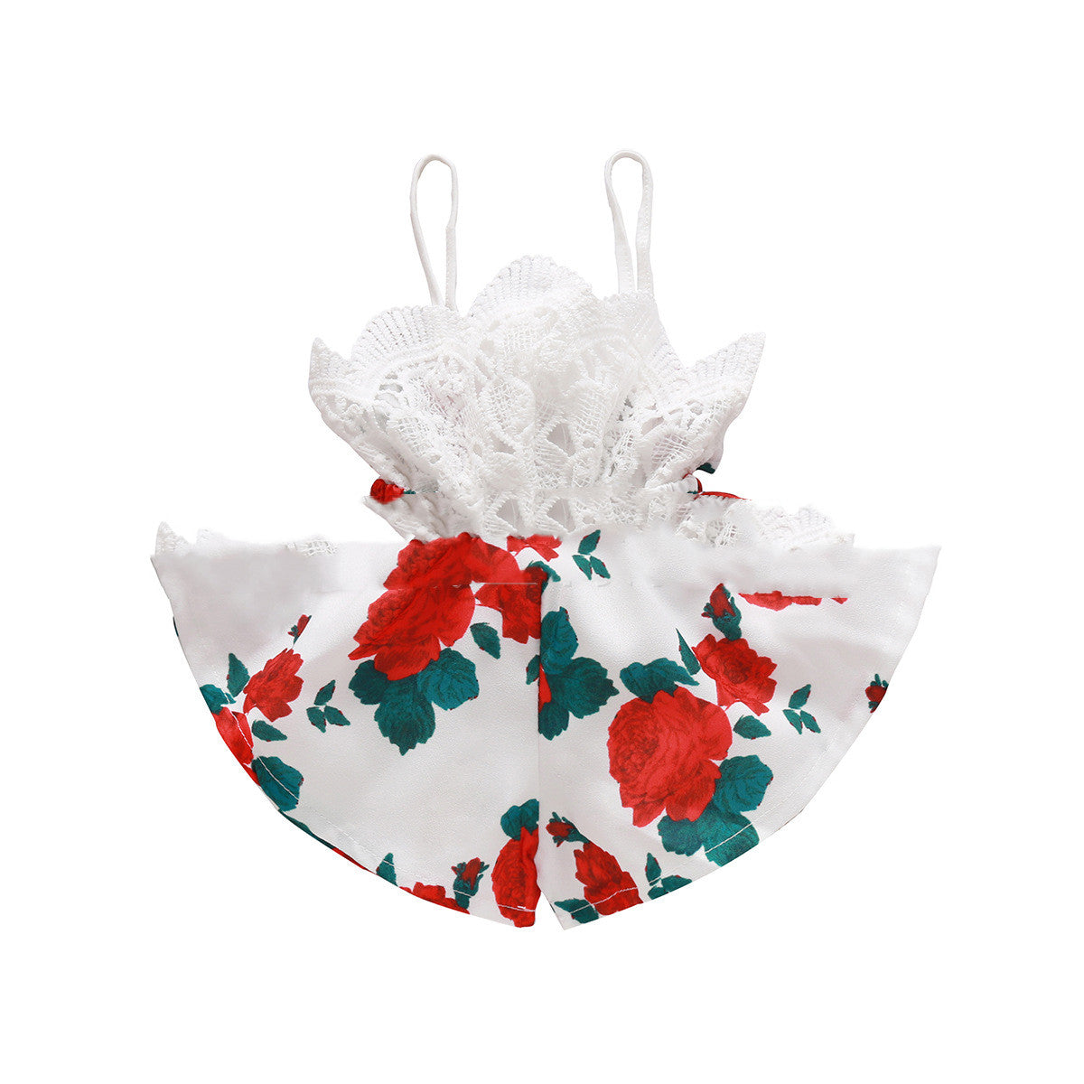 European And American Popular Lace Parquet Shorts One-piece