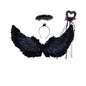 Wings Props Flower Girl Dress Up Halloween Christmas Show Feather Wings
