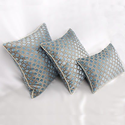 Blue Polka Dot Simple Head Of Bed Large Cushion Sofa Cushion Throw Pillow