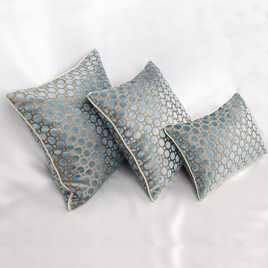 Blue Polka Dot Simple Head Of Bed Large Cushion Sofa Cushion Throw Pillow