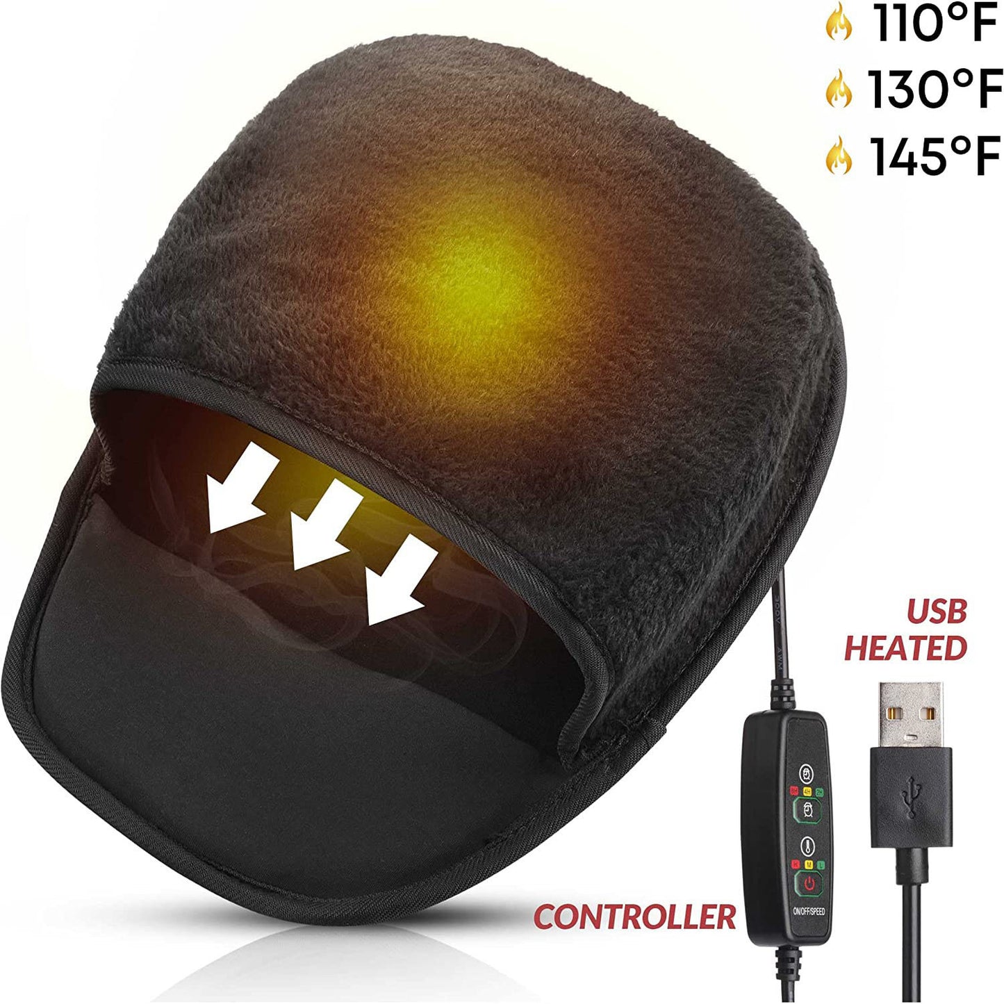 Adjustable Temperature USB Heating Cold Protection In Winter Office Heated Mouse Pad