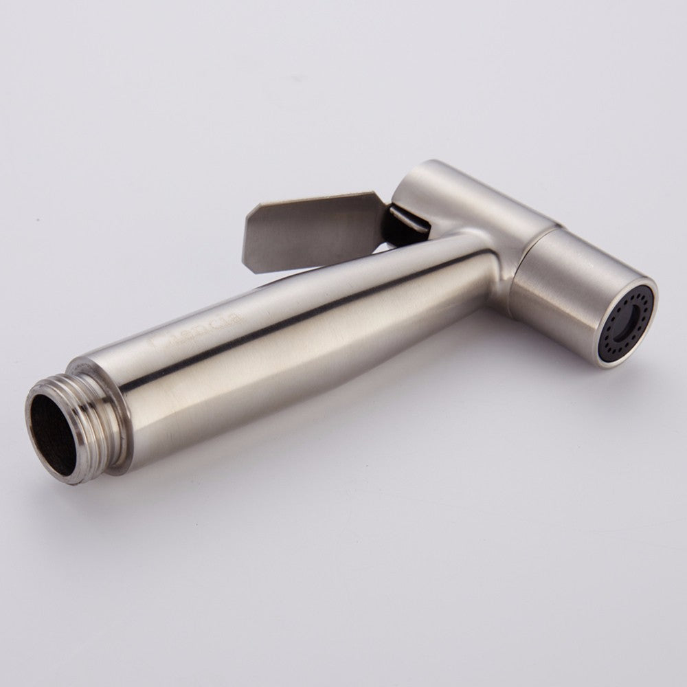 Free shipping SUS304 Stainless Steel Nickle Bathroom Handheld Bidet Shattaf Sprayer Transforms Toilet Into Spray BidetVaporizer