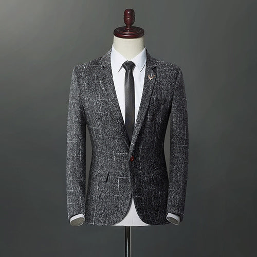 Men's slim suit in autumn and winter