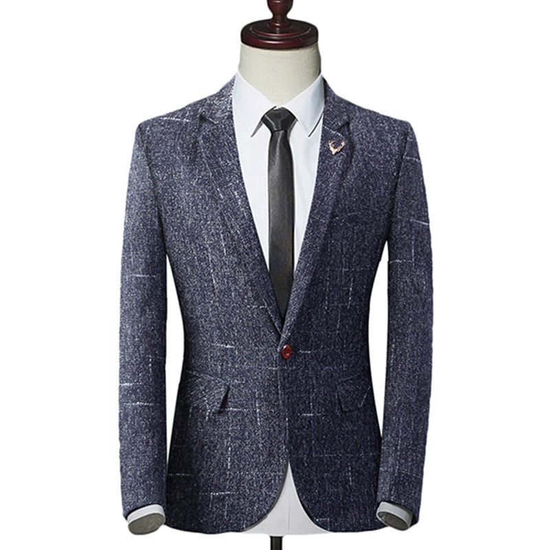 Men's slim suit in autumn and winter