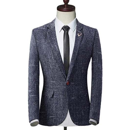 Men's slim suit in autumn and winter