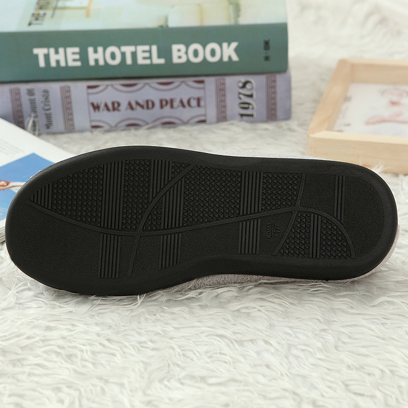 Men's Slippers Winter Non-slip Indoor Shoe Cover Slippers Waterproof Table Can Wear Home Shoes