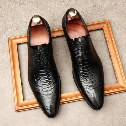 New Product Pointed Toe Men's Fashion British Formal Leather Shoes