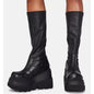 Platform Shoes Boots Women Winter Shoes Genuine Leather - FLIPSTYLEZLLC