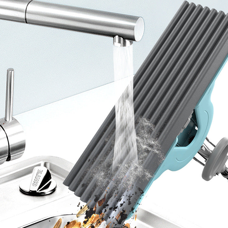 Rubber cotton absorbent water mop