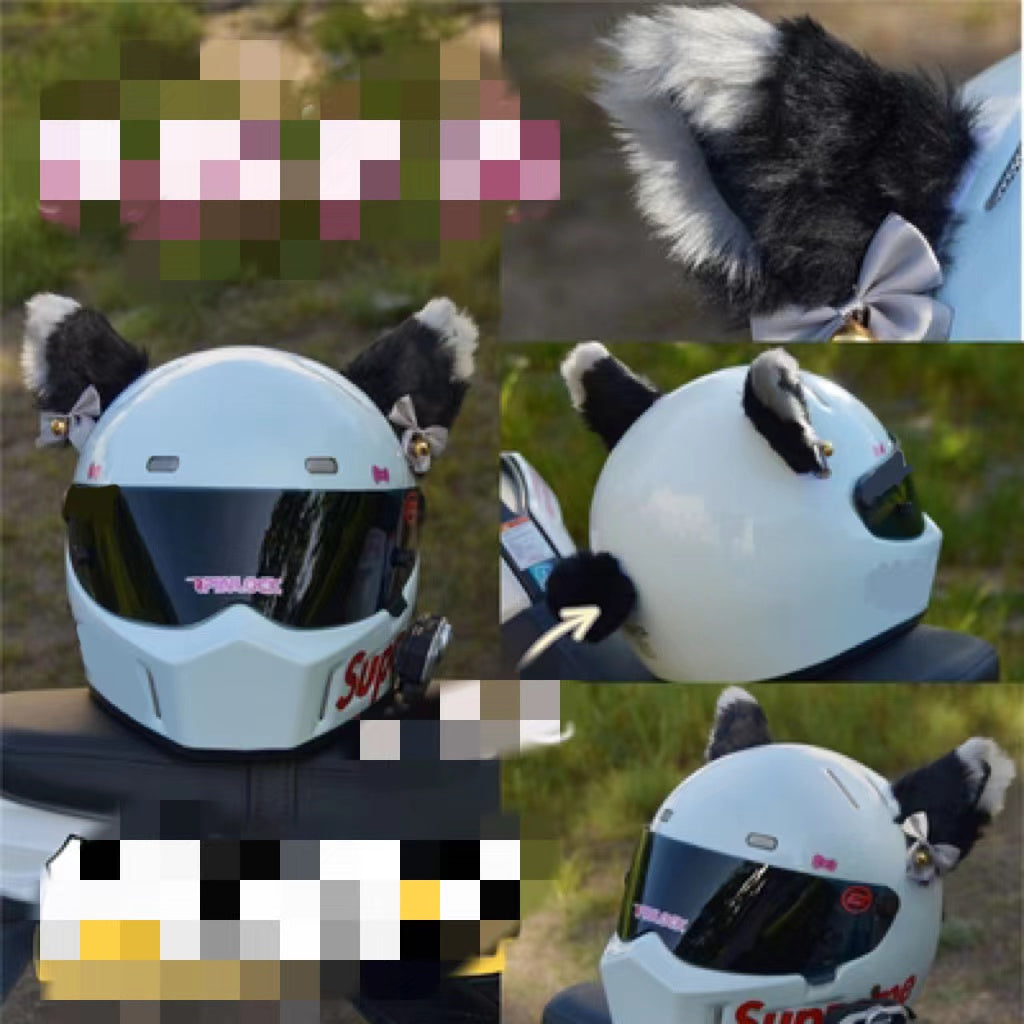 Scooter With Lights Motorcycle Shiny Veil Helmet Accessories Motorcycle Wedding Headdress