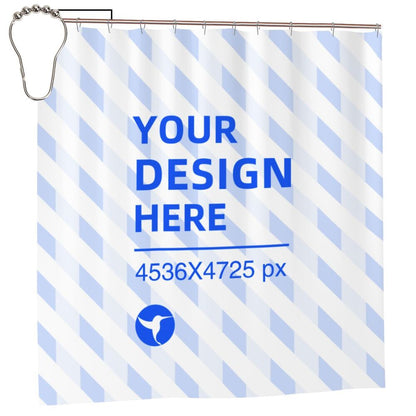 Create Your Own 72x72in Waterproof Quick Dry Bathroom Shower Curtain