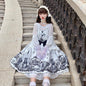 Lolita JSK dress Tomb Prisoner Girl Gothic Dark Jsk Dress Dark Vintage Victorian Princess Party Dress Sleeveless lolita dress