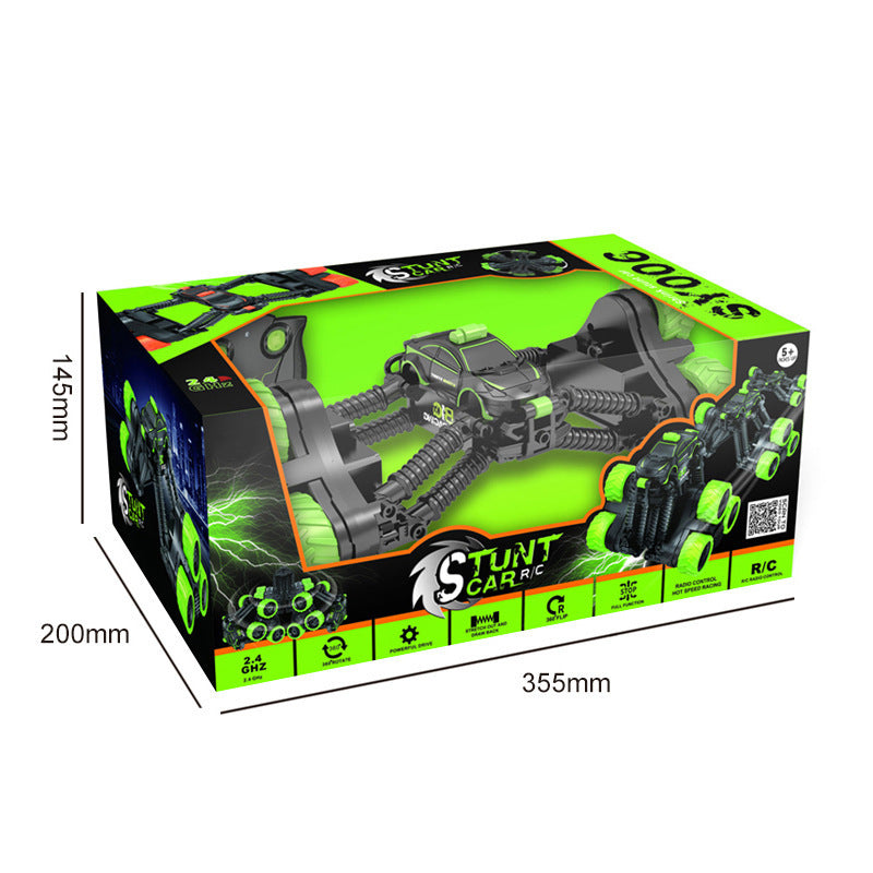 Boy Tumbling Stunt Car Remote Control Off-road Tipping Climbing Car