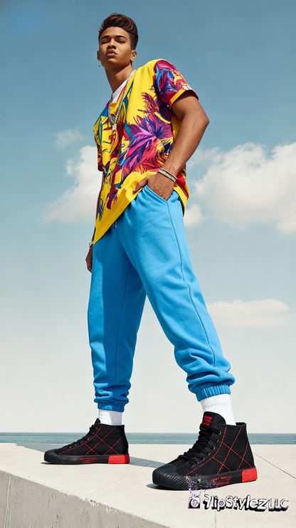 New simple Retro Black red lines Casual  "Don't Think feel" Bruce Lee quote Men's Shoes