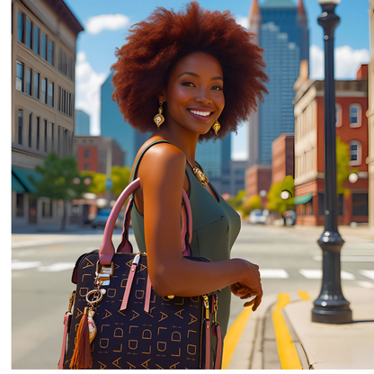 Women's Red Straps Leisure CROSS Shoulder Bag Large Capacity PU Leather Handbag