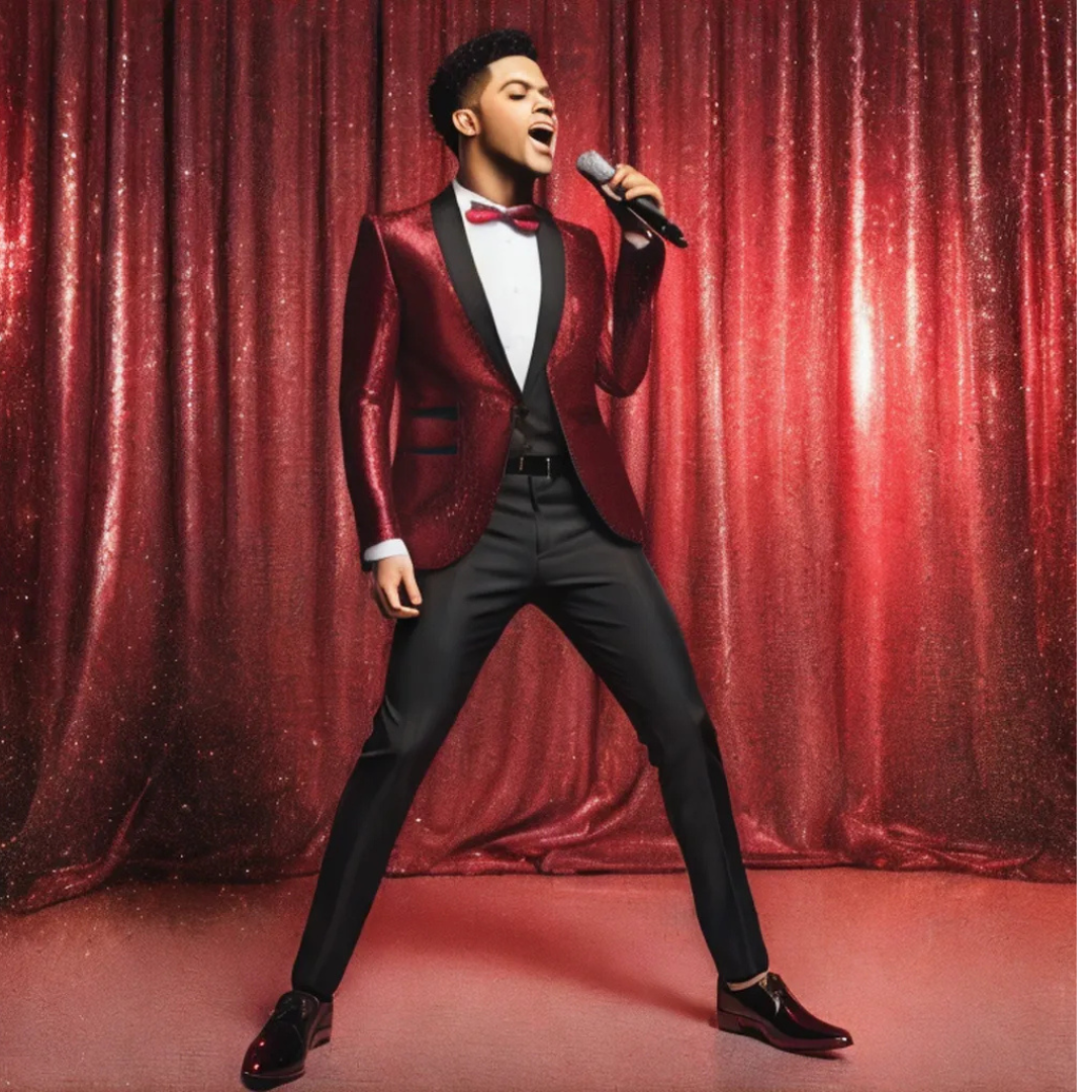 SOPHISTICATED DARK BLUE FORMAL SPECIAL OCCASSIONS DANCE PARTY’S Men's Dress Suit Set