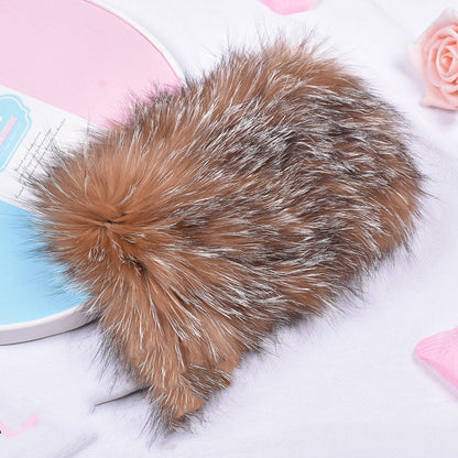 Fall Winter Stretch Wool Scarf With Headgear