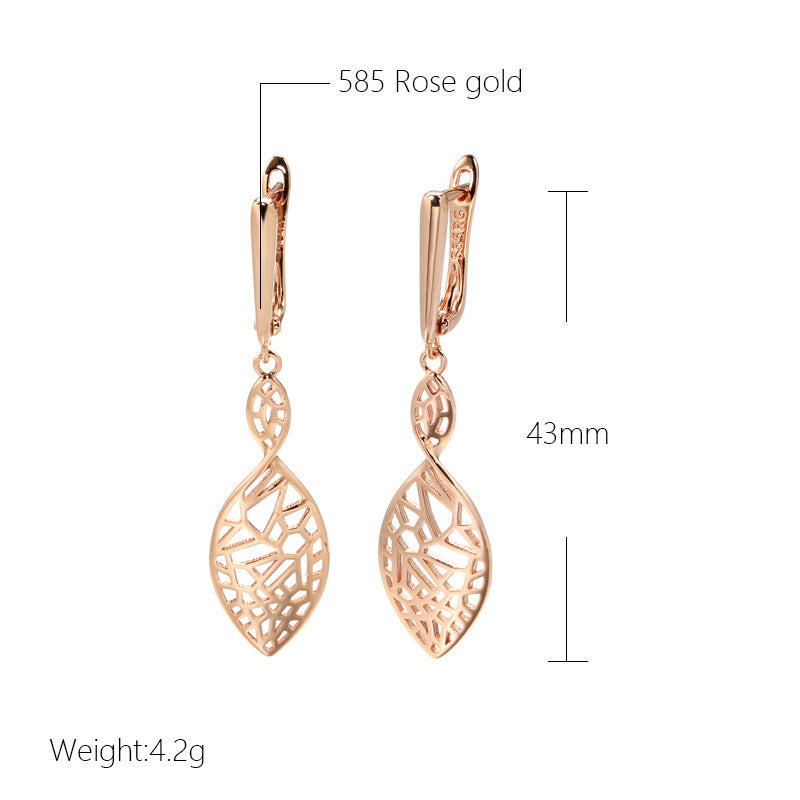 Personalized Retro Style Simple Hollow Women's Earrings Accessories
