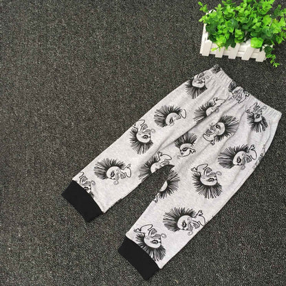 Infant Children's Suit Skull Cotton Children Short Sleeve Blouse And Pants