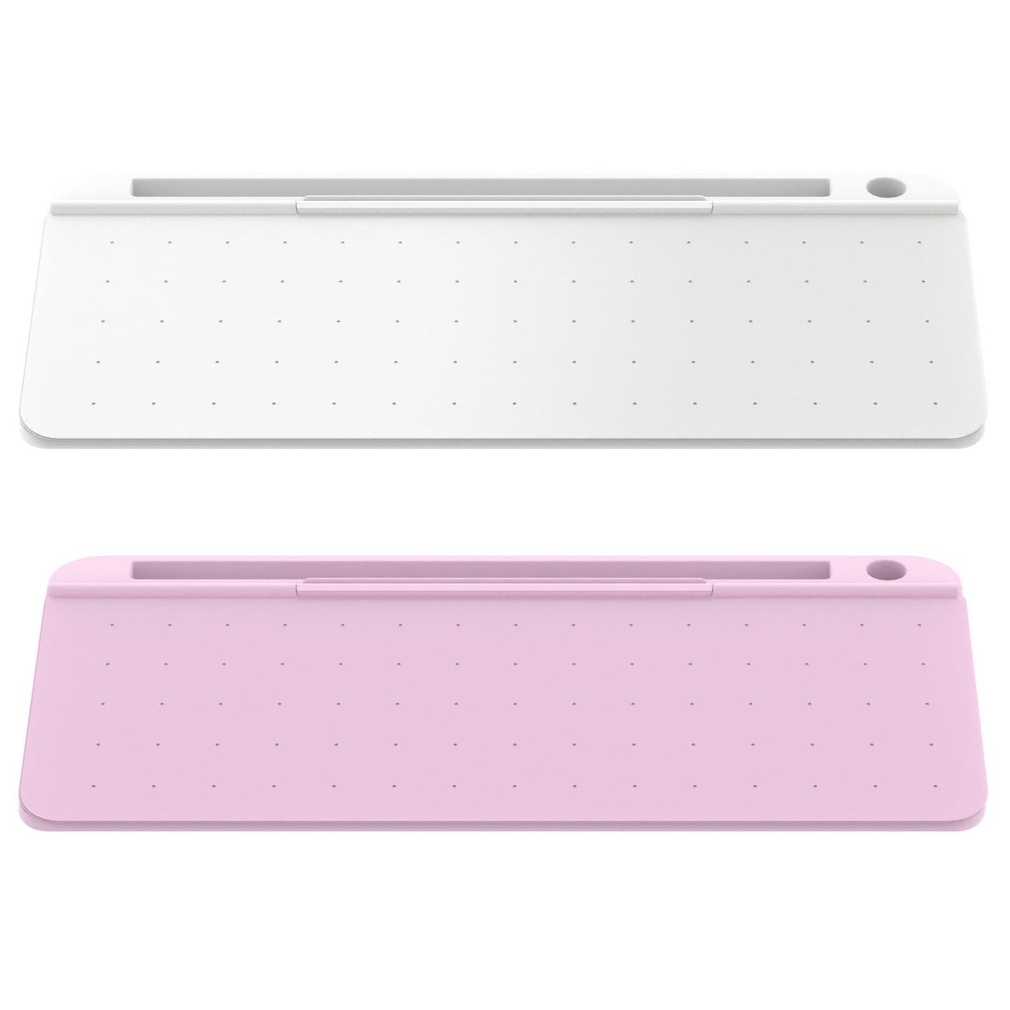 Computer Desktop Keyboard Portable Erasable Message Note Board Office Storage Box