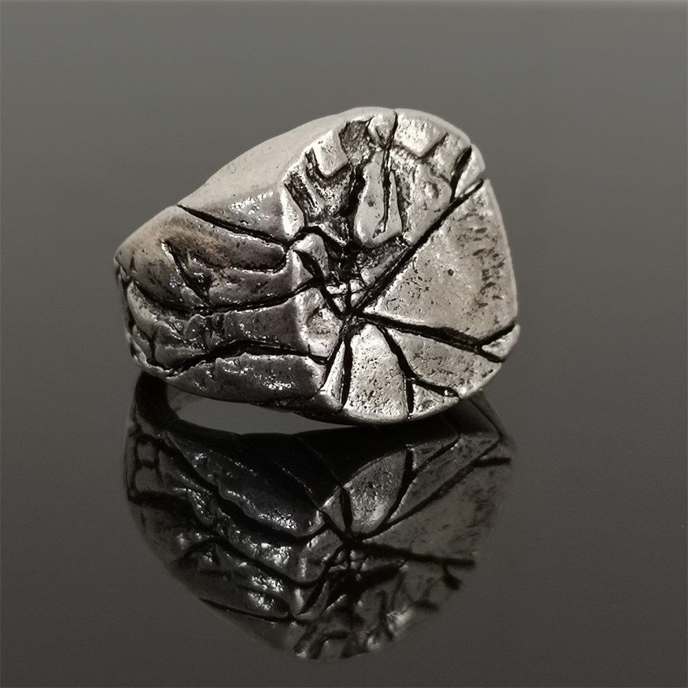 Vintage Jewelry Ring Alloy Cracked Hand Jewelry - FLIPSTYLEZLLC