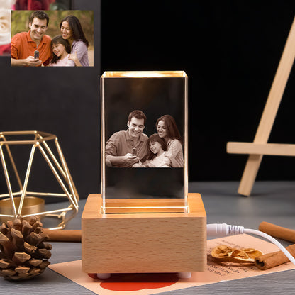 Creative Square Crystal Engraved Color Printed Photo Gift Ornaments