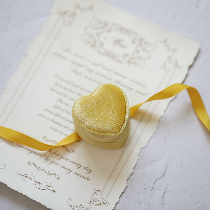 Love Velvet Necklace Solid Color Jewelry Box Gift