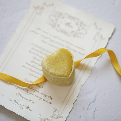 Love Velvet Necklace Solid Color Jewelry Box Gift