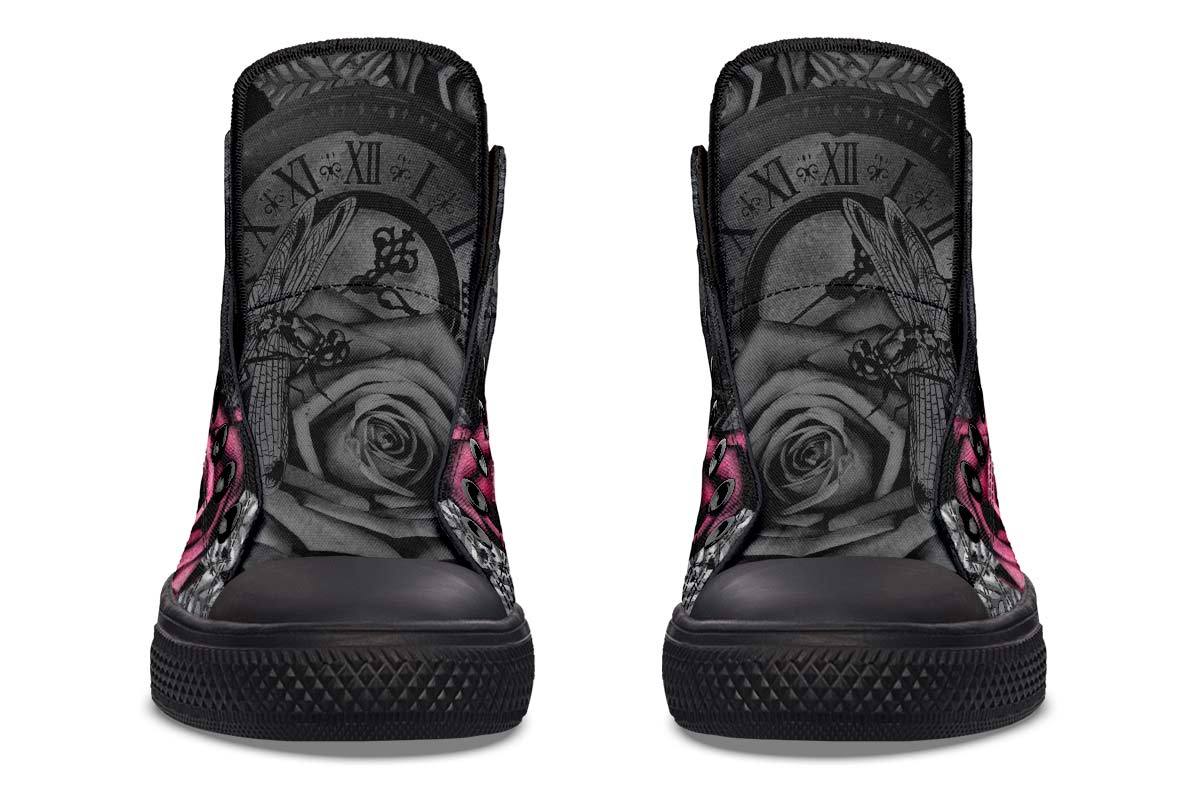 Printed Couple High-top Canvas Shoes