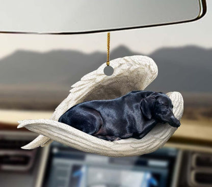 Car Pendant Sleeping Dog Angel Home Decor Acrylic Showcase Hanging Ornaments For Doors