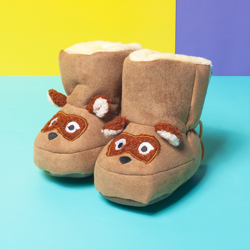 Middle Insulated Shoes With Plush To Prevent Hair Falling