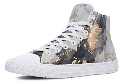 Printed Couple High Top Canvas Shoes