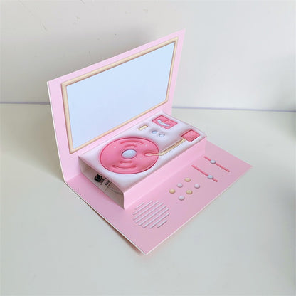 Phonograph Birthday Gift Creative Stereoscopic Greeting Cards