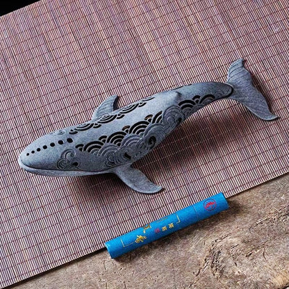 Whale Cooper Wires Incense Burner Furniture Decoration Ornaments