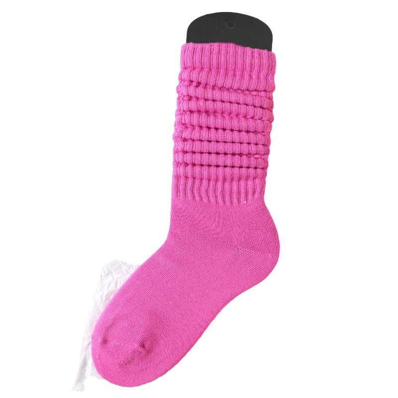 Lazy Bunching Socks European And American Extra Thick Fluffy Loop