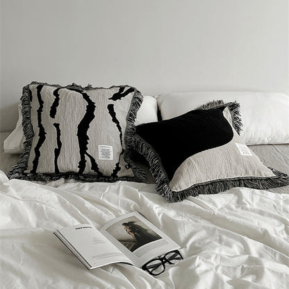 Light Luxury Home Living Room Sofa Tassel Pillow Cushion