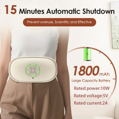 Smart Abdominal Massager With Heat Therapy 3D Kneading Auto Direction Change Portable Home Use