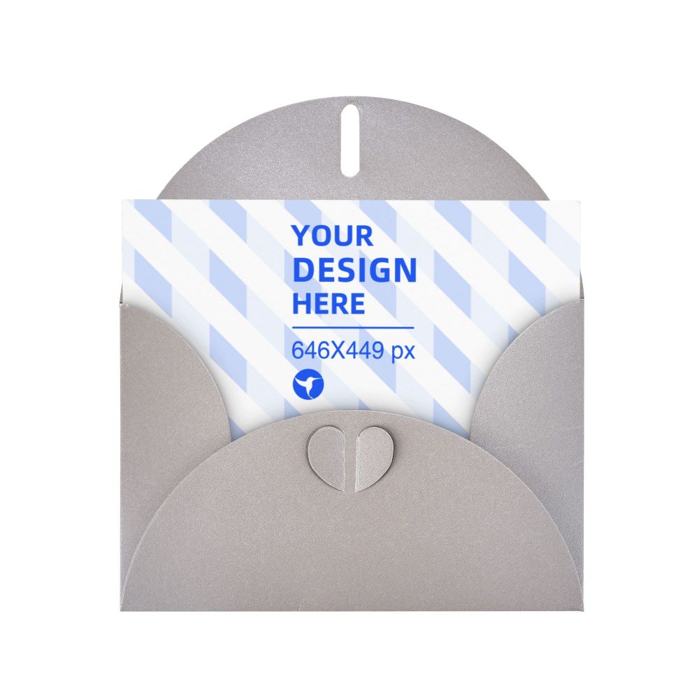 Horizontal Thick And Tough Pearl Paper Holiday Card