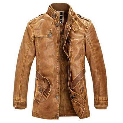 Winter Men's Leather Men's fashion Clothing With Zipper