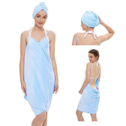 Bath Towel Sling Bath Skirt Coral Fleece Suit