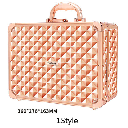 Cosmetic Storage Bag Premium Sense Suitcase Portable Large Capacity