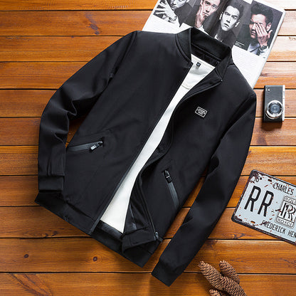 Casual sporty Men's Plus Size Polyester Jacket