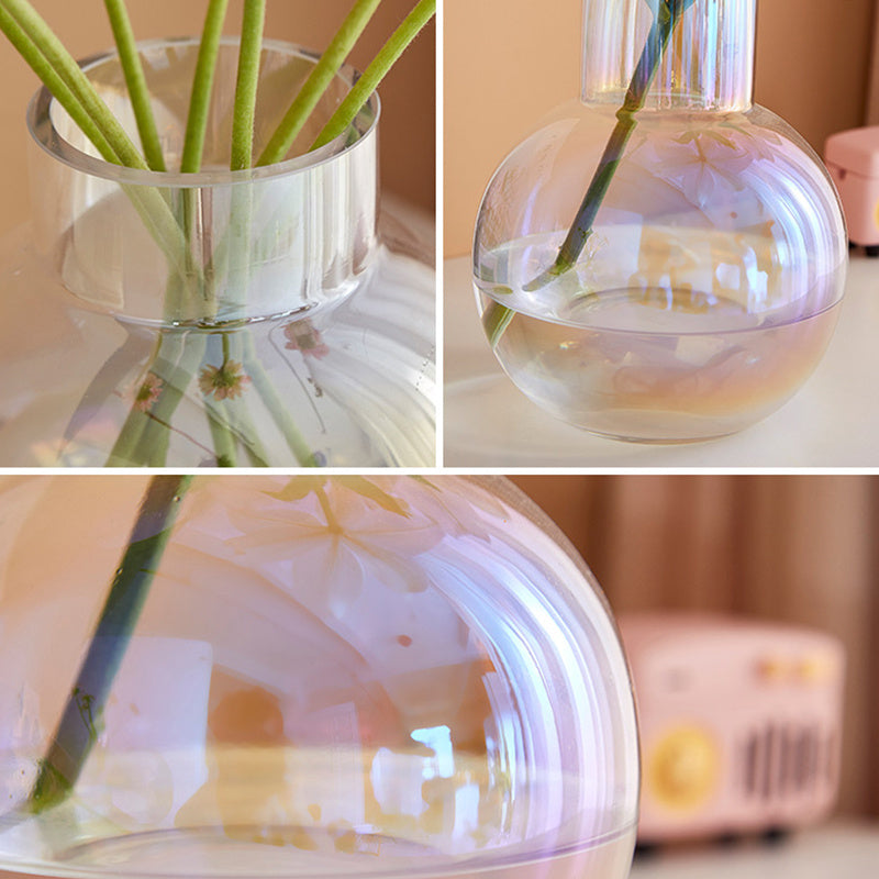 New Ball Colorful Transparent Glass Vase Ornament